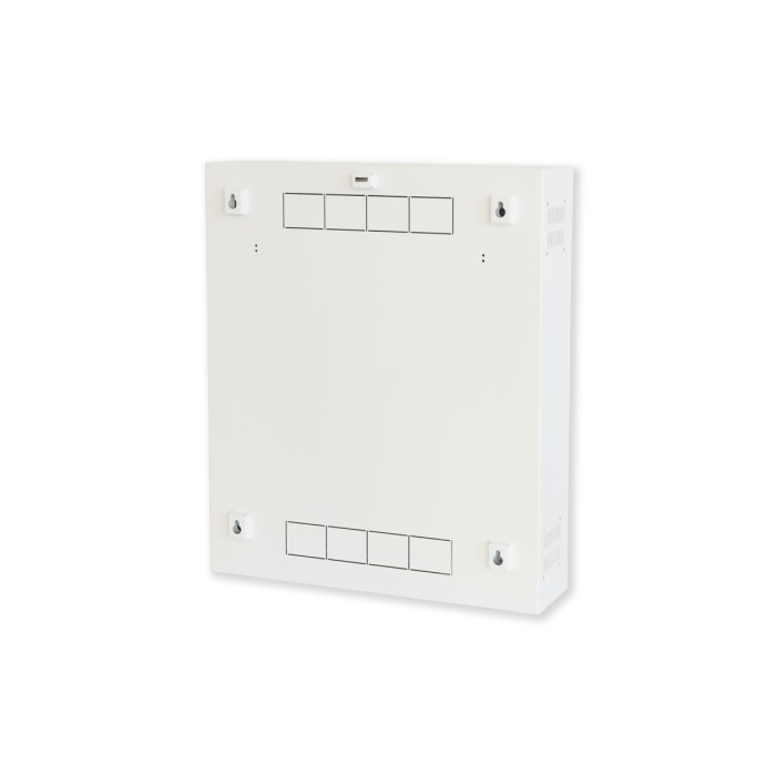 BOX A MURO PER DVR, 2 CHIAVI, 2 SWITCH PER ALLARMI  BIANCO, CM 53X13X65