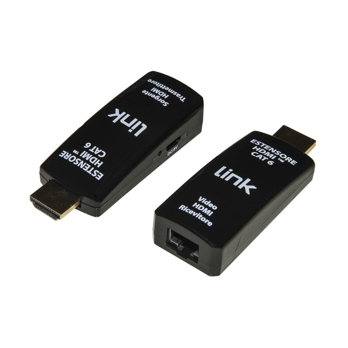 MINI ESTENSORE HDMI FULL HD TRAMITE CAVO DI RETE CATEGORIA 6 FINO A 50 METRI