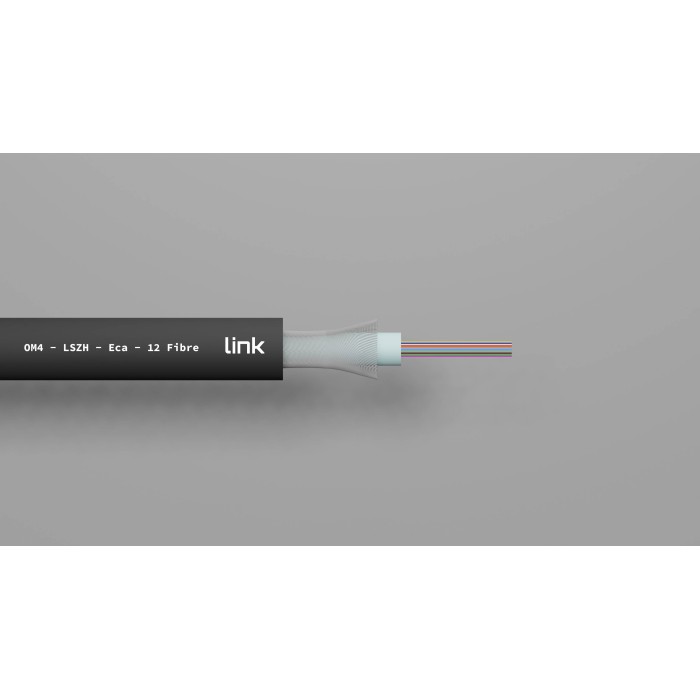 CAVO FIBRA OTTICA LOOSE TUBE 12 FIBRE OM4 INDOOR/OUTDOOR CPR ECA (AL METRO)