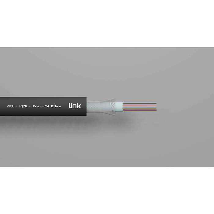 CAVO FIBRA OTTICA 24 FIBRE LOOSE OM3 50/125 NM ANTIRODITORE LSZH INTERNO/ESTERNO CLASSE ECA (AL METRO)