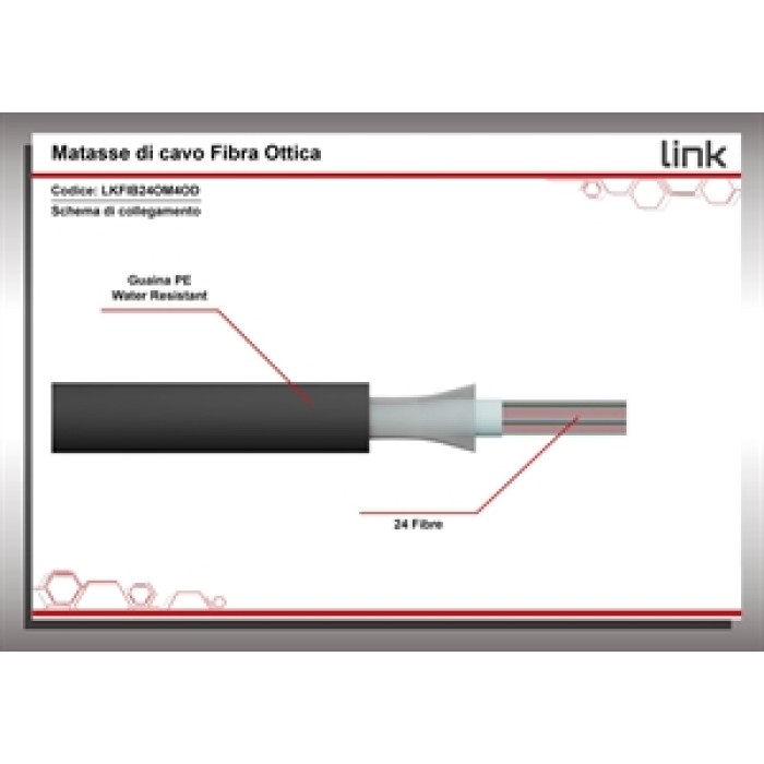 CAVO FIBRA OTTICA LOOSE TUBE 24 FIBRE OM4 OUTDOOR INTERRAMENTO DIRETTO (AL METRO)