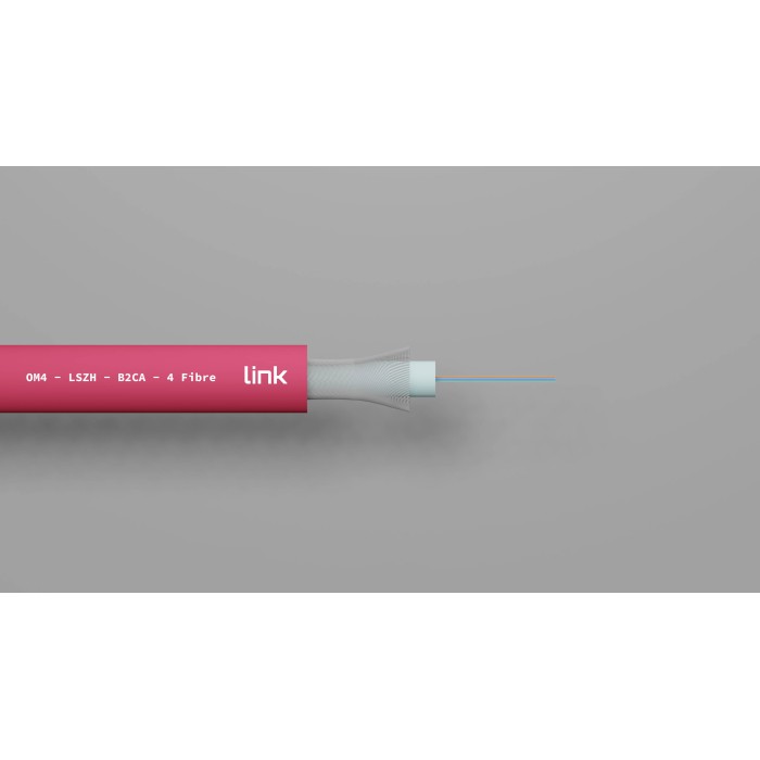 CAVO FIBRA OTTICA 4 FIBRE LOOSE OM4 ANTIRODITORE LSZH CLASSE B2CA (AL METRO)