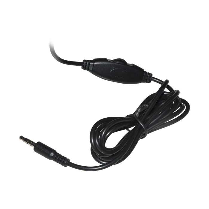CUFFIA CON MICROFONO ORIENTABILE, CONNETTORE 1 X 3,5 MM E CONTROLLO VOLUME