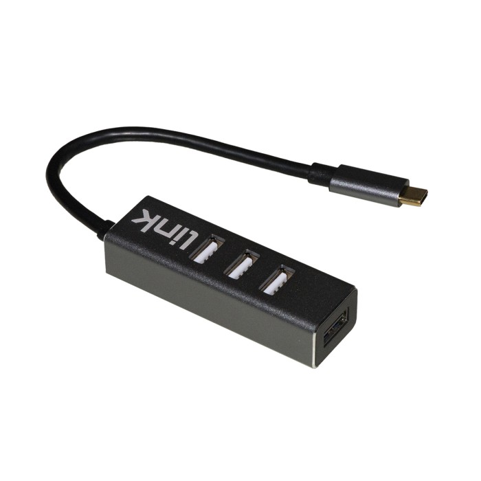HUB USB-C CON 4 PORTE USB 2.0