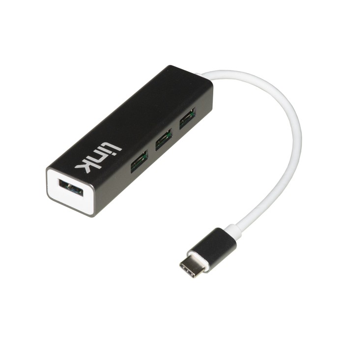 HUB USB-C CON 4 PORTE USB 3.0