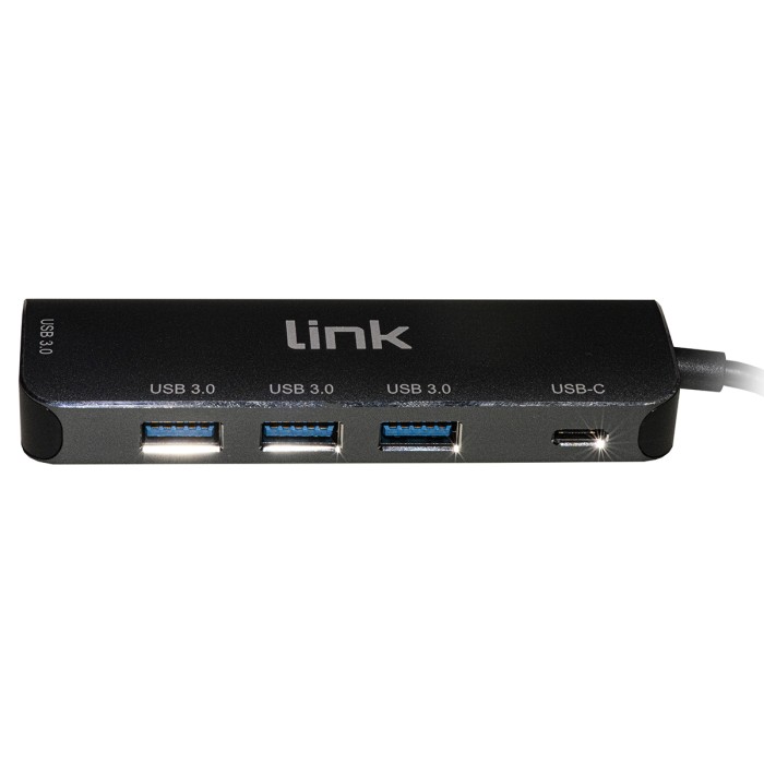 HUB USB-C ? CON 4 PORTE USB E PORTA USB-C FEMMINA PD PER RICARICA DISPOSITIVI