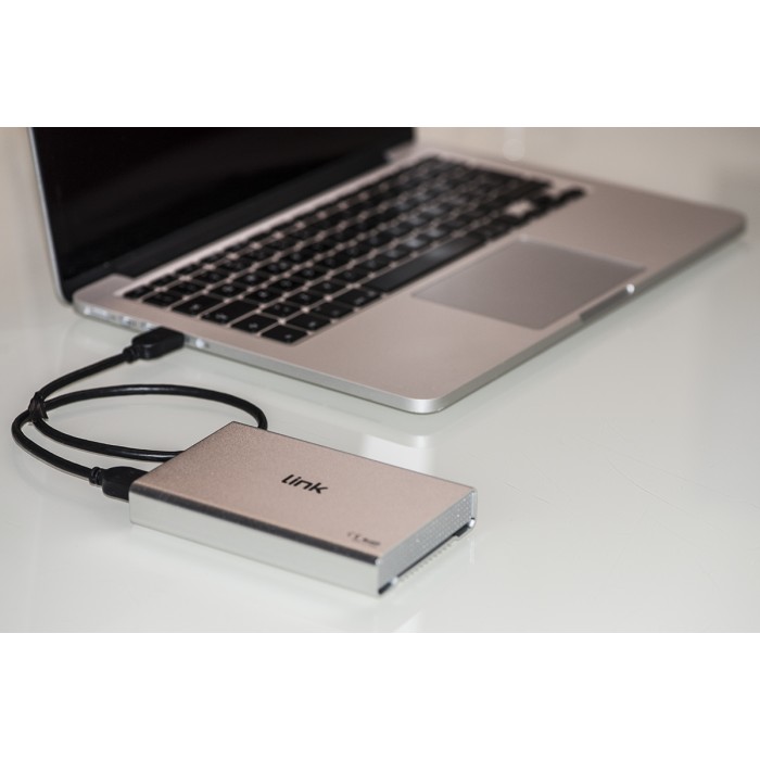 BOX ESTERNO USB 3.0 PER HDD SATA 2,5' FINO A 12,5 MM DI SPESSORE