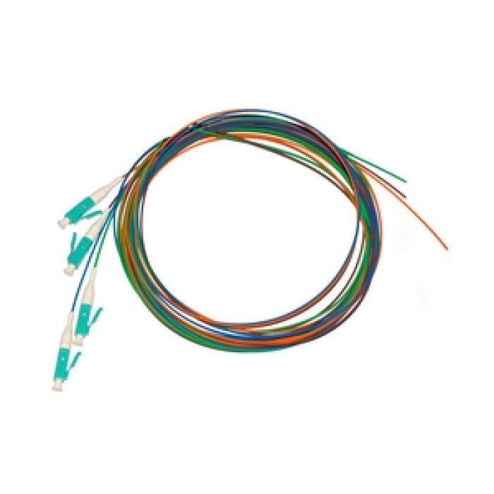 CONFEZIONE 4 PIGTAIL MT 2 CONNETTORE LC SIMPLEX MULTIMODE OM3