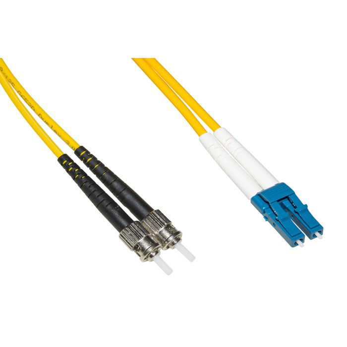 CAVO FIBRA OTTICA LC A ST SINGLEMODE DUPLEX UPC MT.2