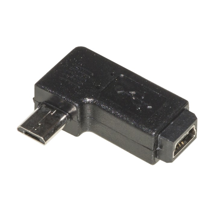 ADATTATORE MICRO USB ANGOLO DESTRO MASCHIO A MINI USB 5 POLI FEMMINA