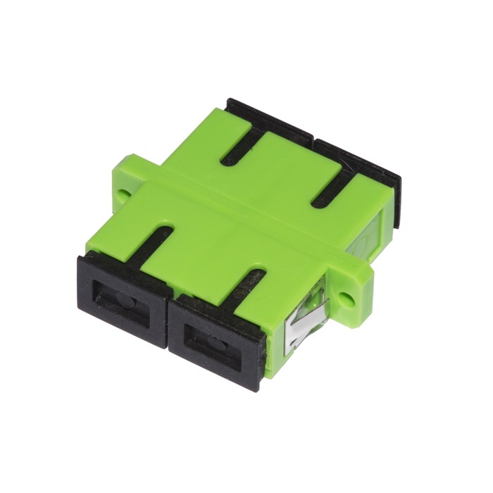 ADATTATORE FIBRA OTTICA SC/SC APC DUPLEX SINGLEMODE