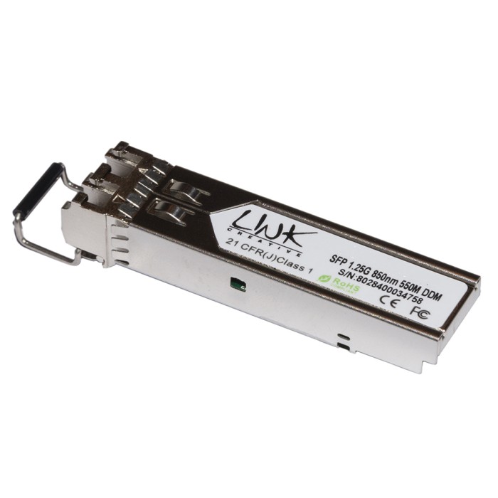 MODULO MINIGBIC INDUSTRIALE (SFP) MULTIMODE LC DUPLEX 1000Base-SX, 850nm 1,25 GBPS 550 MT CON DDM