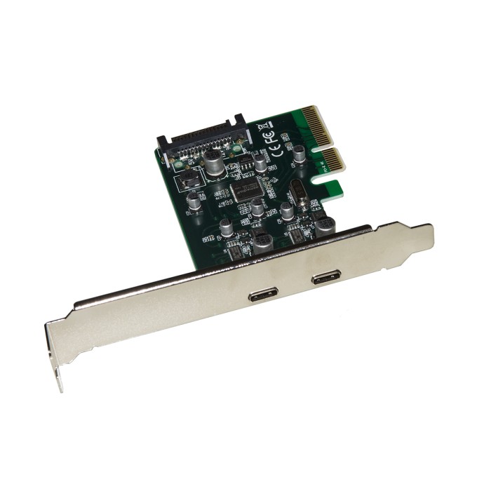 SCHEDA PCI-EXPRESS 2 PORTE USB-C