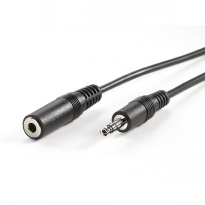 CAVO STEREO JACK 3.5 MM. PROLUNGA SCHEDA AUDIO PER CUFFIE/CASSE MASCHIO/FEMMINA MT. 10