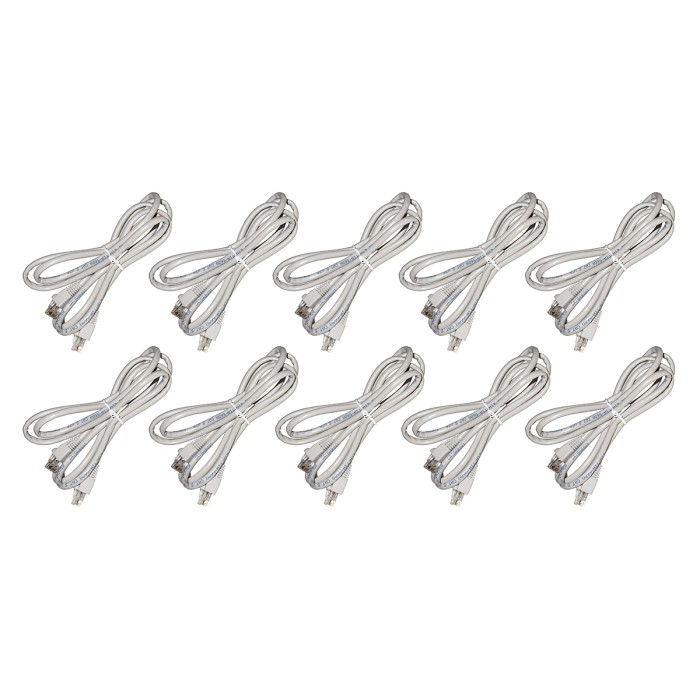 CONFEZIONE 10 CAVI TELEFONIA ISDN 8 POLI RJ45 CATEGORIA 5 UTP NON SCHERMATI MT 1,80