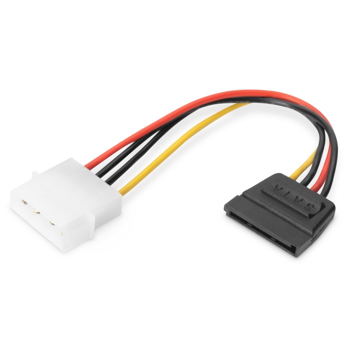 CAVO ADATTATORE ALIMENTAZIONE SERIAL ATA 15 POLI/4 PIN CM.0.15