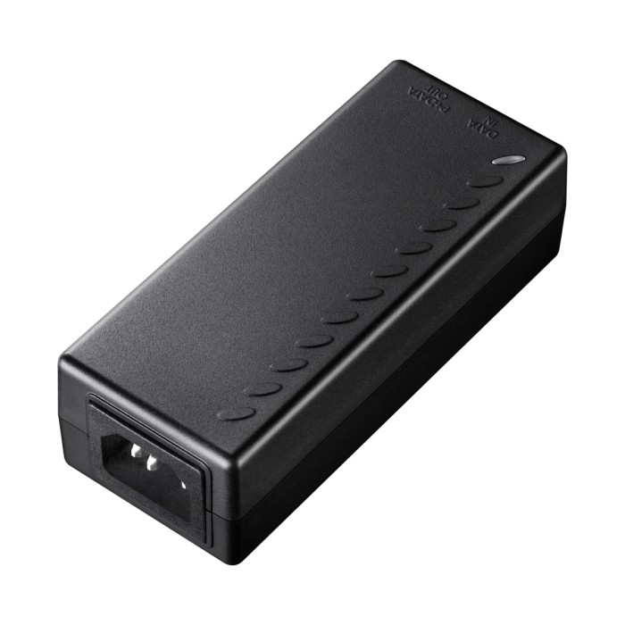 Iniettore 30W Gigabit PoE+ uscita 54V/30W IEEE 802.3af / 802.3at