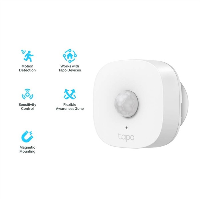 Tapo T100 Smart Motion Sensor, Sensore di Movimento Intelligente, Rilevamento ad Ampio Raggio(120?,7m)