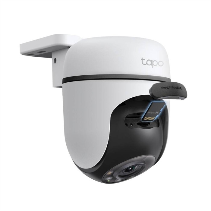 Tapo Telecamera Wi-Fi Esterno Visione Notturna a Colori, 2K 3MP Telecamera WiFi 360? IP65, Videocamera Sorveglianza Esterno, Rilevamenti Smart AI, Tracciamento Intelligente, Alexa, 2.4GHz, C51A
