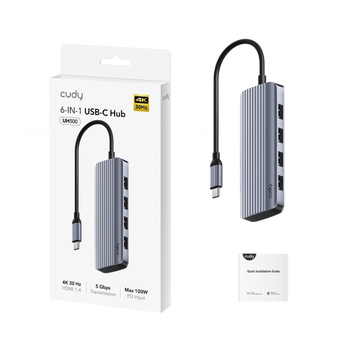 Hub USB-C HDMI 4K 6 in 1