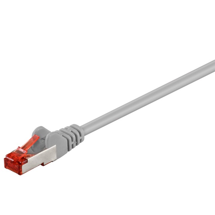 Cavo rete S-FTP categoria 6 doppia schermatura LSOH colore grigio 0.25 mt