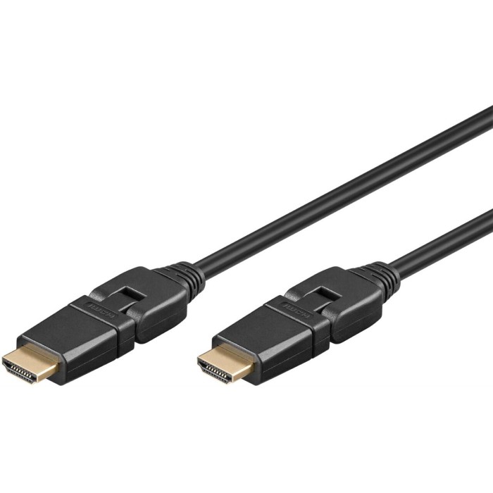 CAVO DI CONNESSIONE HDMI CON CONNETTORE RUOTABILE MT. 2