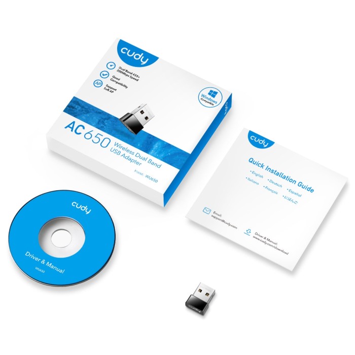 Adattatore nano USB Wi-Fi AC650
