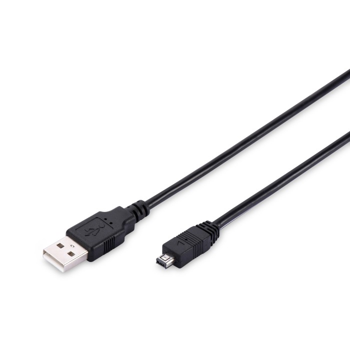CAVO MINI USB B 4 POLI MASCHIO/ USB TIPO A MASCHIO PER USB 2.0 - MT. 1,80