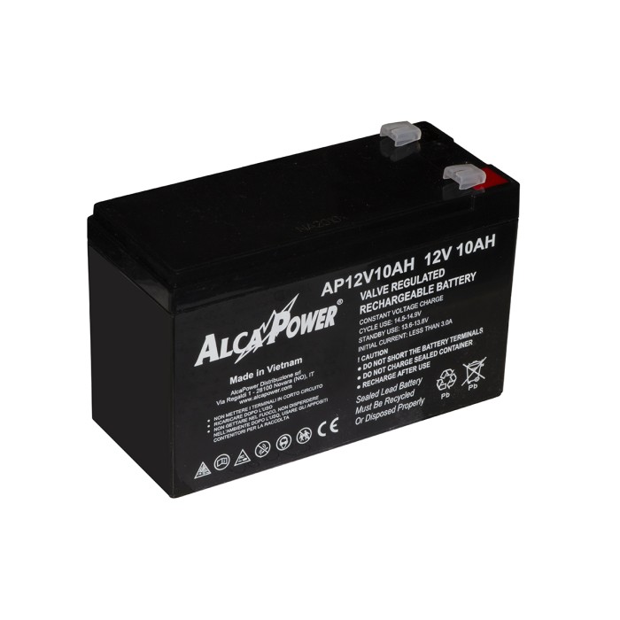 BATTERIA AL PIOMBO 12 VOLT 10AH CM 15x6,5X9,5