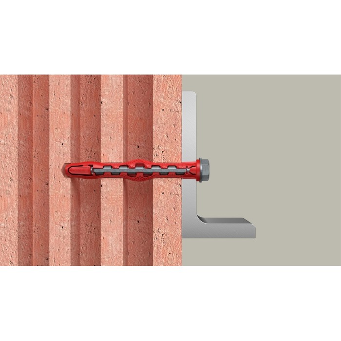 HybridPower-T Tassello prolungato in nylon e acciaio con vite a testa svasata piana confezione 50pz.