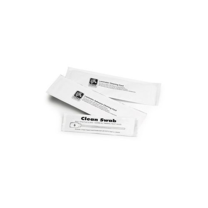 ZEBRA 105999-311-01 CLEANING CARD KIT (IMPROVED). ZC100/300. 5 CARDS