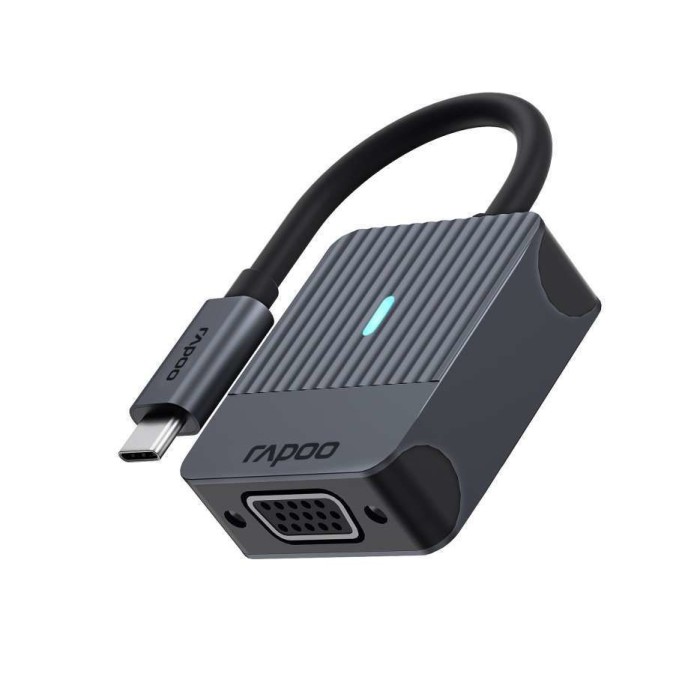 RAPOO 11405 UCA-1003 PREMIUM USB-C TO VGA ADAPTER SPACE GREY