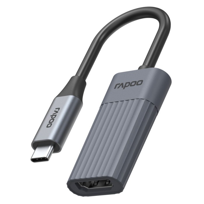 RAPOO 12444 UCA-1014 USB-C TO HDMI ADAPTER GREY
