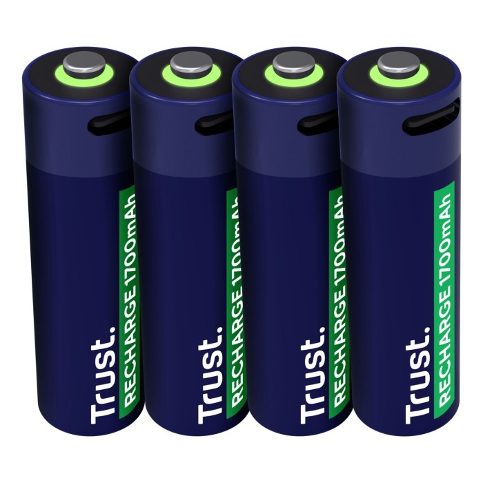 TRUST 25631 USB-C RECHARGEABLE BATTERIES 4P - AA