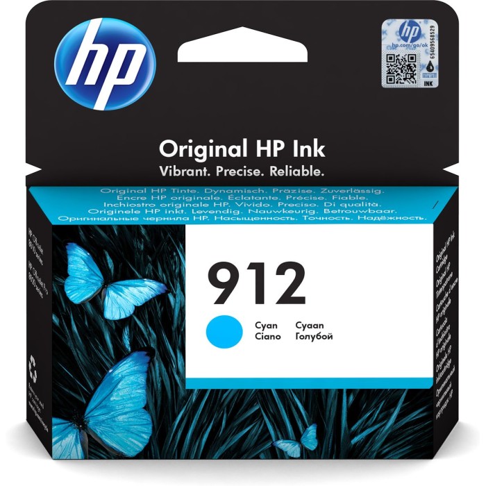 HP INC. 3YL77AE#BGX HP 912 CYAN ORIGINAL INK CARTRIDGE