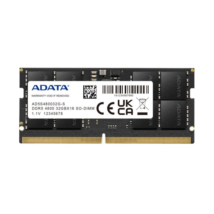 ADATA TECHNOLOGY B.V. AD5S480032G-S ADATA SODIMM 32GB DDR5 4800MHZ
