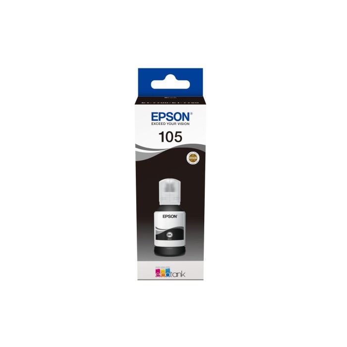 EPSON C13T00Q140 105 ECOTANK PIGMENT BLACK INK BOTTLE