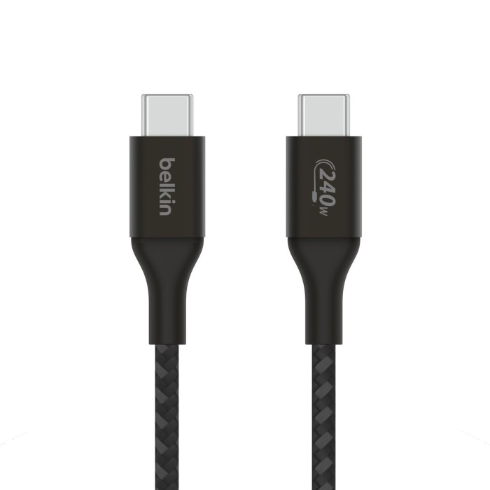 BELKIN CAB015BT1MBK BOOST CHARGE 240W USB-C TO USB-C CABLE. 1M. BLACK