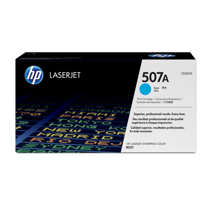 HP INC. CE401A HP 507A CYAN LASERJET TONER CARTRIDGE