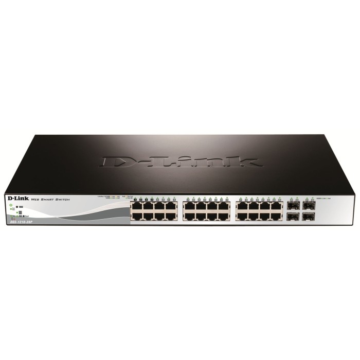 D-LINK DGS-1210-28P 24-PORTS POE 10 100 1000MBPS WITH 4 X SFP PORTS