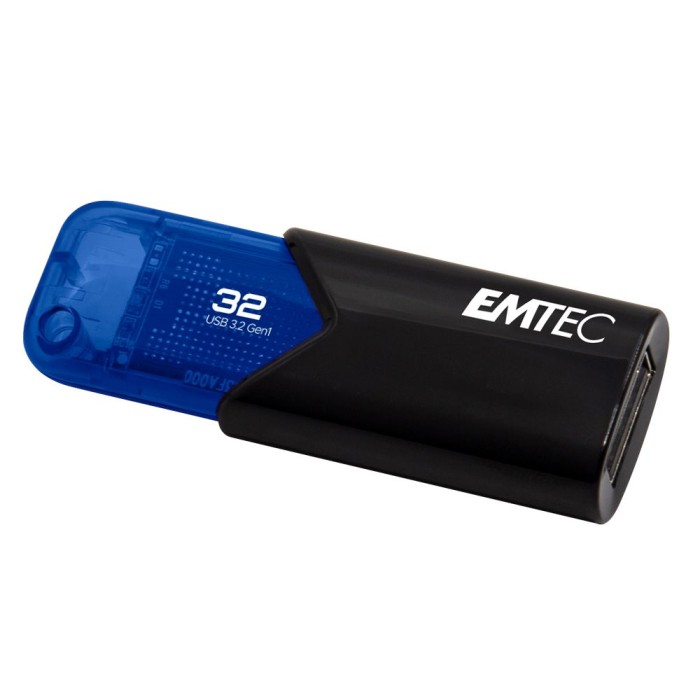 EMTEC ECMMD32GB113 EMTEC B110 FLASH DRIVE 3.2 32GB CLICK BLU/NERO