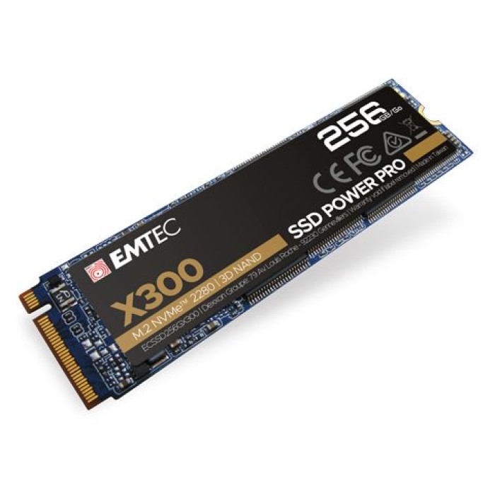 EMTEC ECSSD256GX300 EMTEC X300 SSD M2 NVME PCIE GEN 3X4 256GB 3D NAND