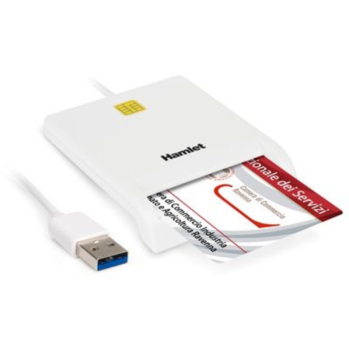 HAMLET HUSCR30 LETTORE SMART CARD USB 3.0 PER FIRMA DIGITALE