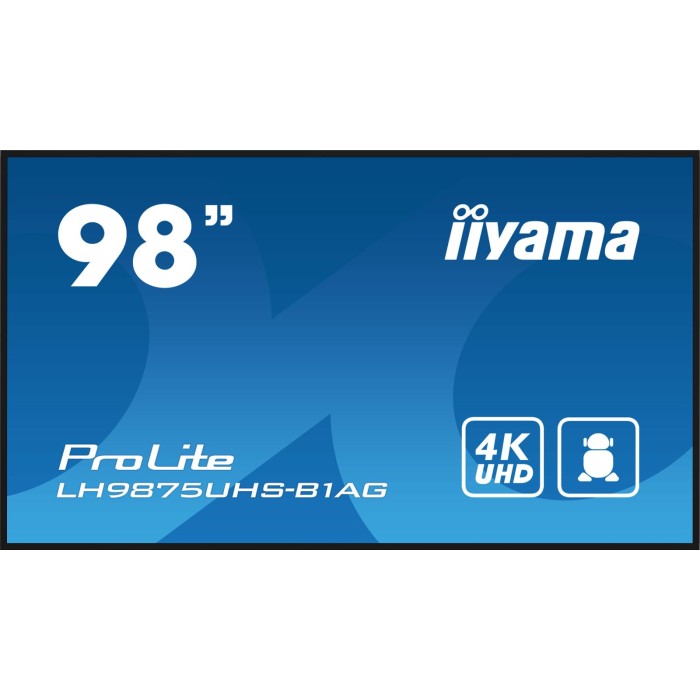 IIYAMA LH9875UHS-B1AG 98  3840x2160. UHD IPS panel.  Haze 25 . 500cd/m