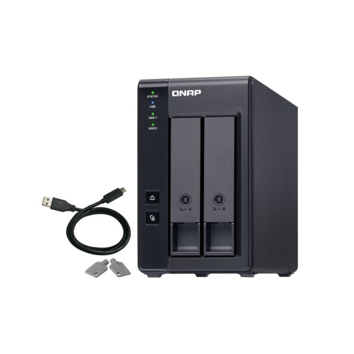 QNAP TR-002 QNAP DAS 2 BAIE 3.5  SATA. 1 X USB 3.0 TYPE-C