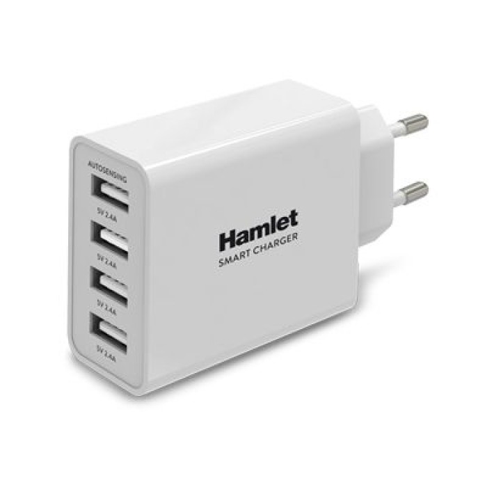 HAMLET XPWCU425 ALIMENTATORE 4X USB 5V 2.4A