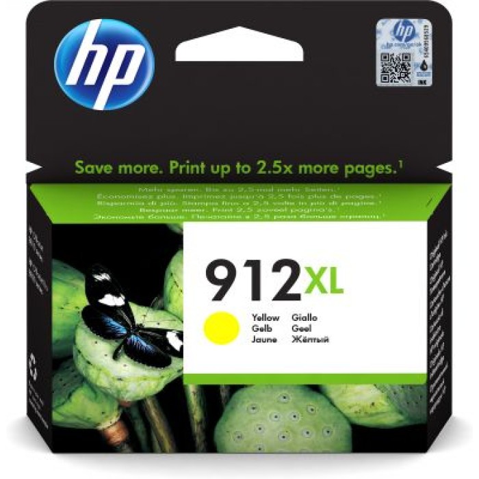HP INC. 3YL83AE#LS1 HP 912XL HIGH YIELD YELLOW ORIGINAL INK CARTRIDGE