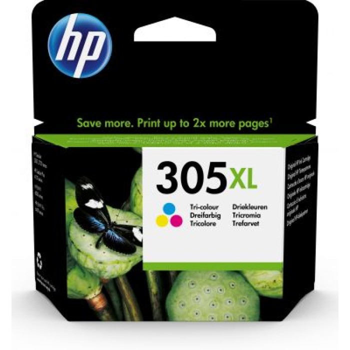 HP INC. 3YM63AE#UUS HP 305XL HIGH YIELD TRI-COLOR ORIGINAL INK CART.