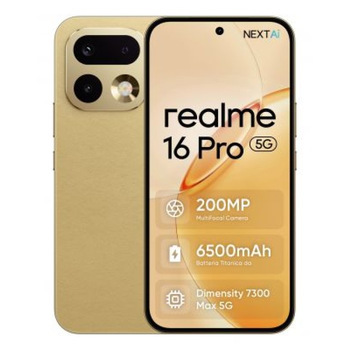 REALME 0164650300 REALME 16 PRO 5G 256GB 8GB Master Gold