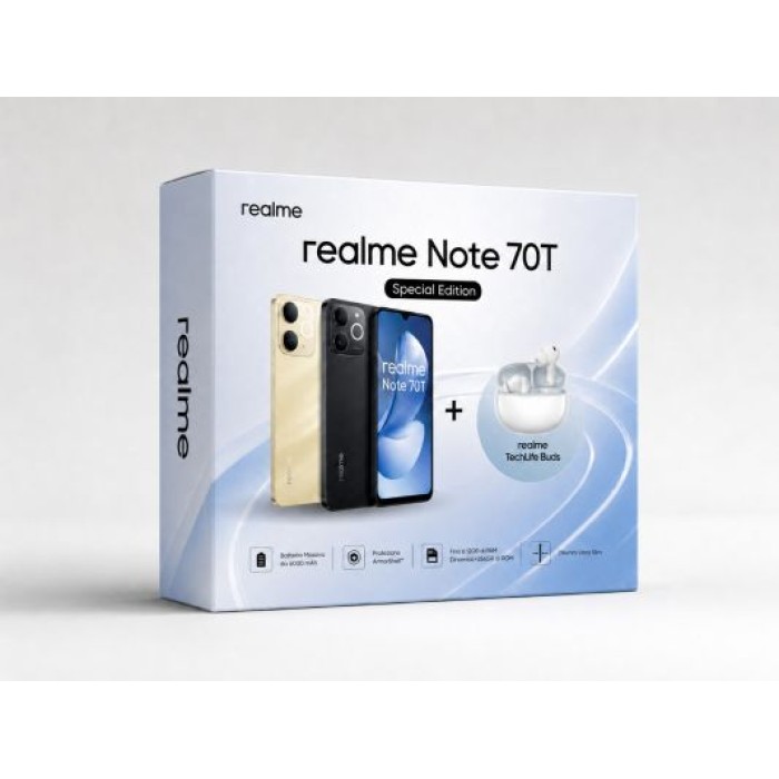REALME 0166250300 REALME NOTE 70T 256 BLACK+BUDS
